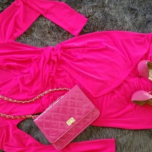 Victorias Secret faux wrap dress pink